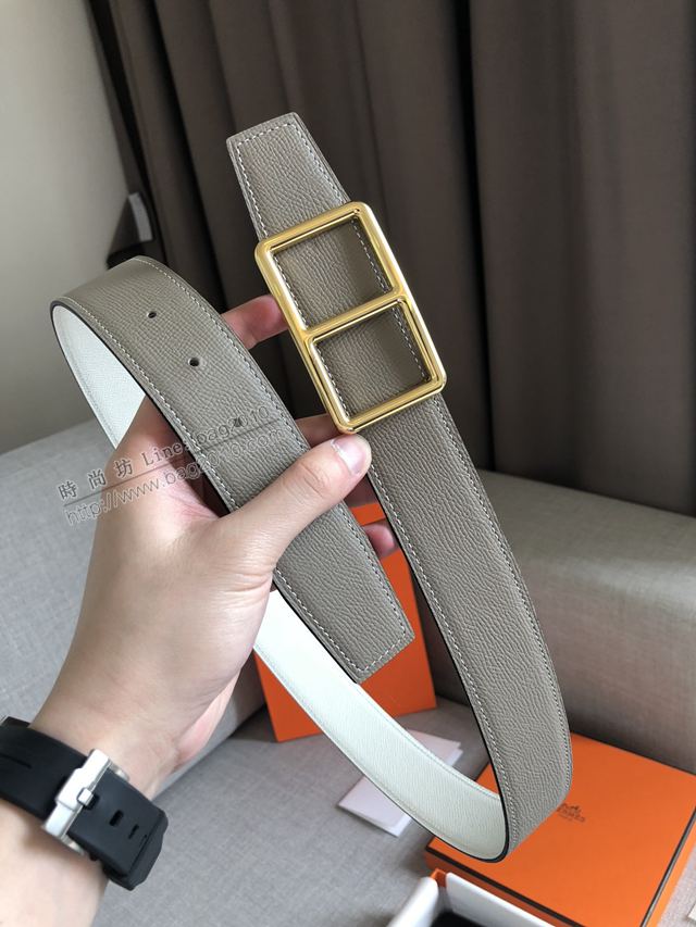 Hermes皮帶 官網同步 38MM 進口原版皮 愛馬仕男士腰帶  xfp2090